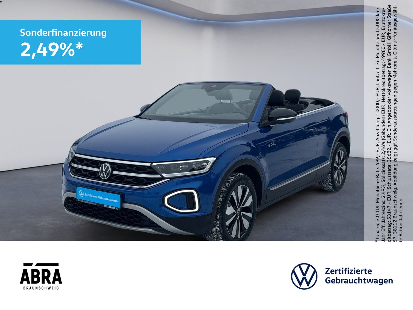 Volkswagen T-Roc Cabriolet 1.0 TSI Goal LED+NAVI+CAM+LANE