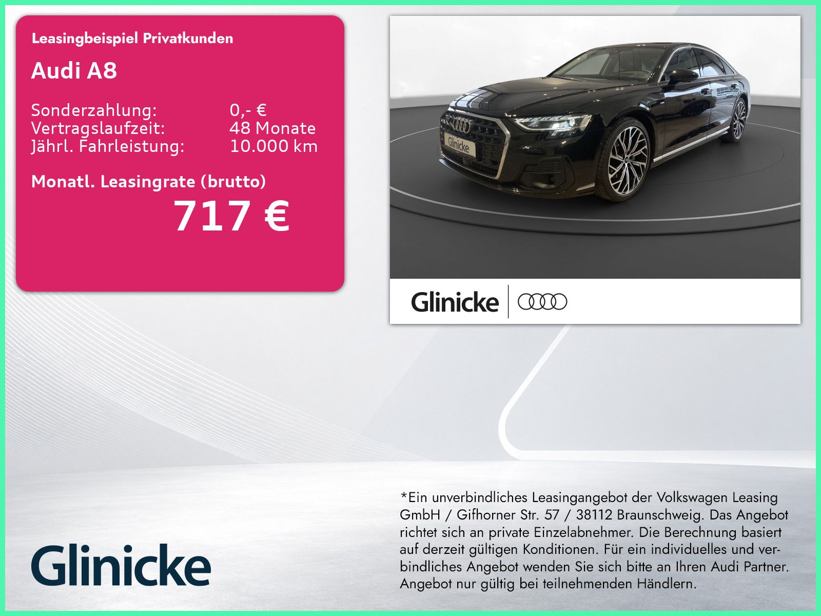 Audi A8 50 TDI qu. AHK Matrix LM 21" B&O 360° Leder A