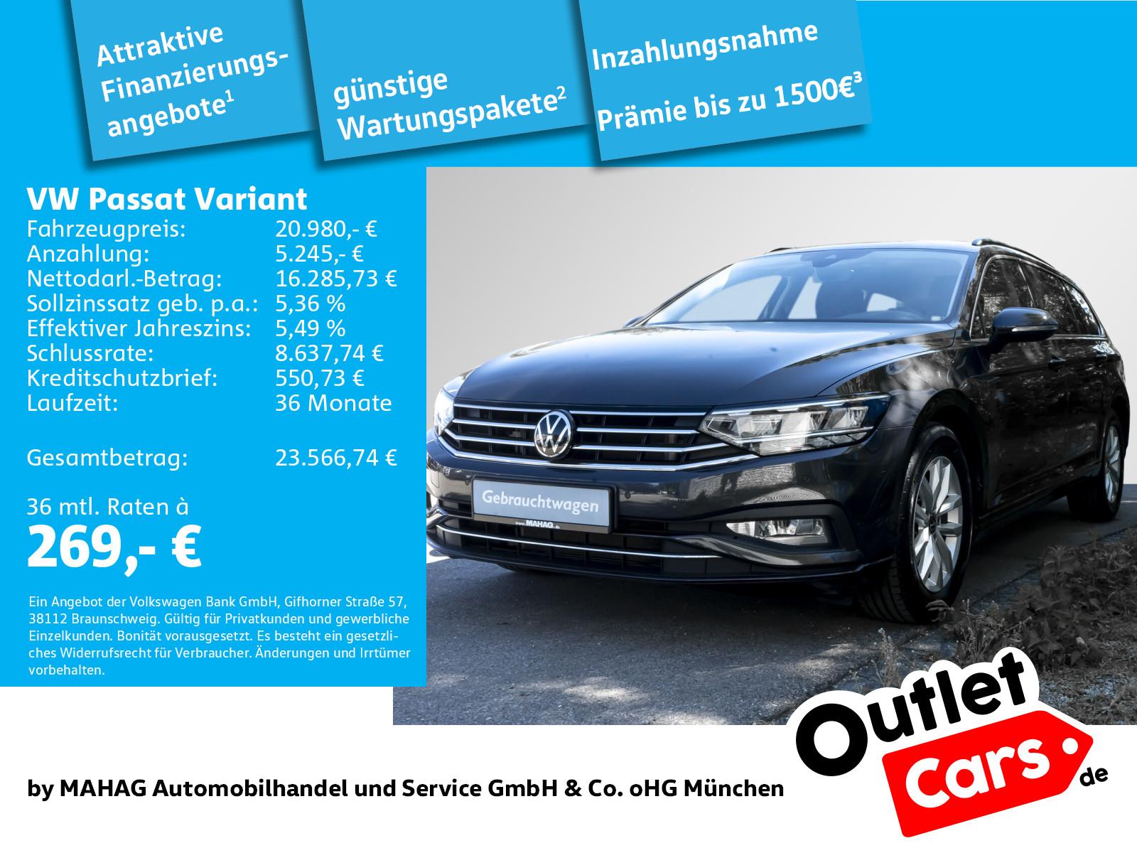 Volkswagen Passat Variant Business 2.0 TDI AHK LED Navi Par