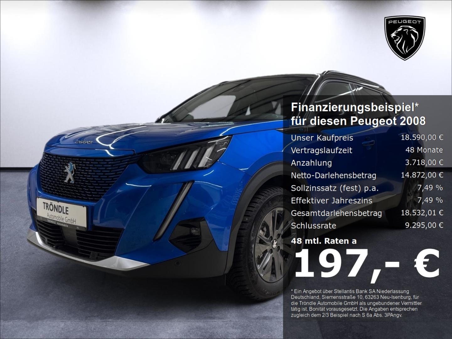Peugeot 2008 -e GT-Pack Navi LED ACC Klimaautom Fahrerpr