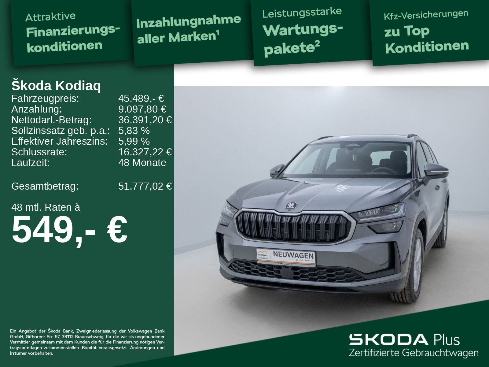 Skoda Kodiaq 2.0 TDI Selection DSG*AHK*MATRIX*NAV*HUD* imagem 2