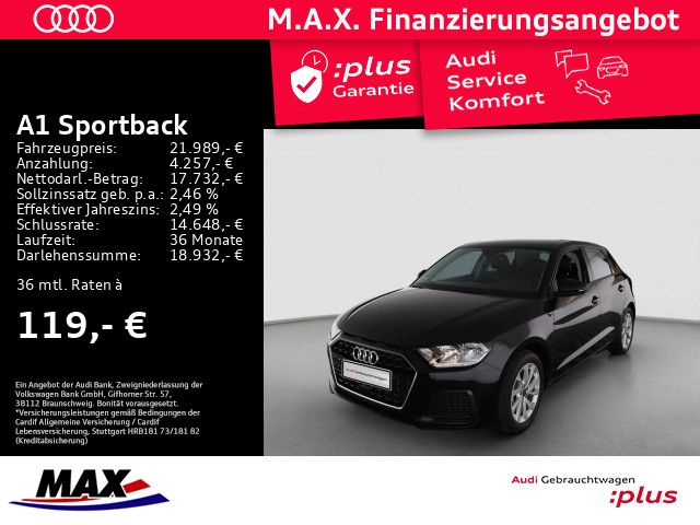 A1 Sportback 25 TFSI ADVANCED SMARTPHONE+ALU+PDC