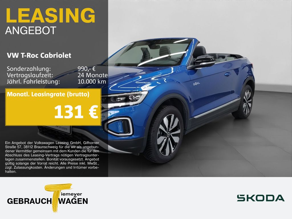 Volkswagen T-Roc Cabriolet 1.0 TSI GOAL NAVI RÜCKFAHRKAMERA