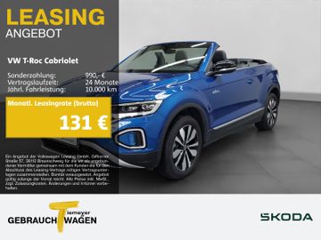 Volkswagen Leasingangebot: Volkswagen T-Roc Cabriolet 1.0 TSI GOAL NAVI RÜCKFAHRKAMERA