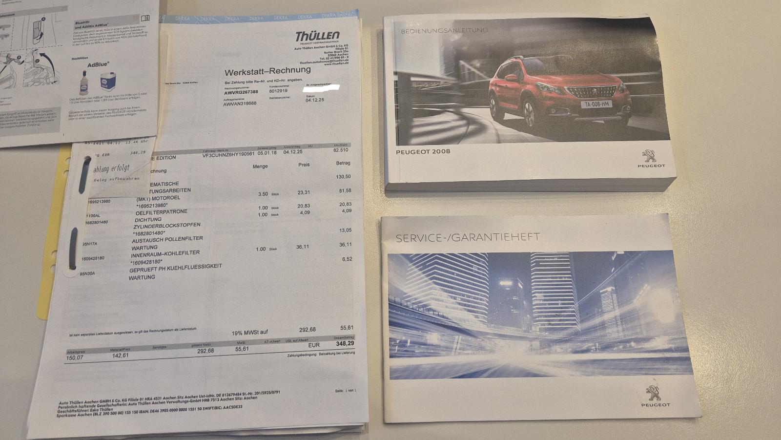 Peugeot 2008 GT-Line/1.Hand/Navi/Kamera/Scheckheft/Euro6