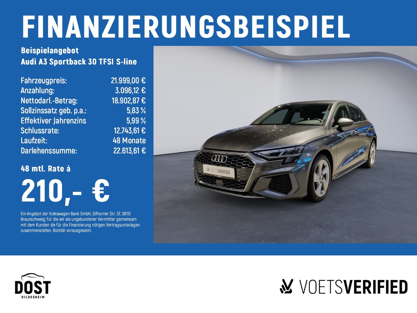 Audi A3 Sportback 30 TFSI S-line NAVI+KAMERA+PDC+SHZ