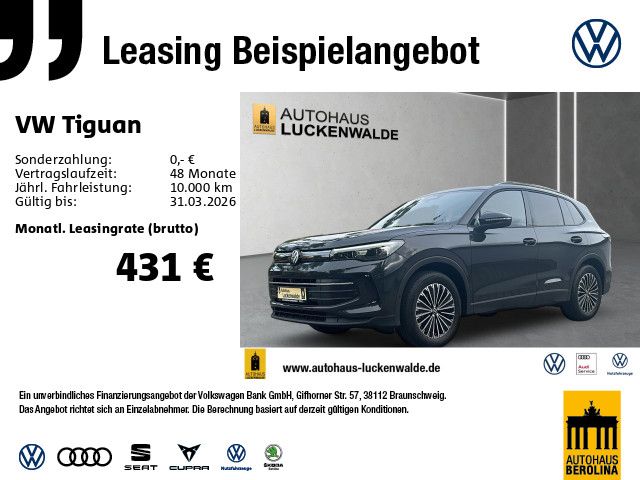 Vorschaubild: VW Tiguan 1.5 eTSI Goal DSG *LED+*HuD*360°*ACC*NAV* (Fahrzeug-Nr. L05593)