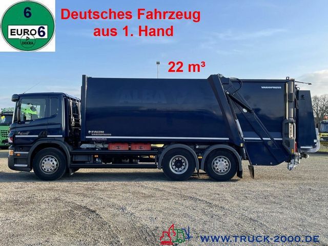 Scania P320 6x2 Faun Variopress 22m³+Zoeller Schüttung