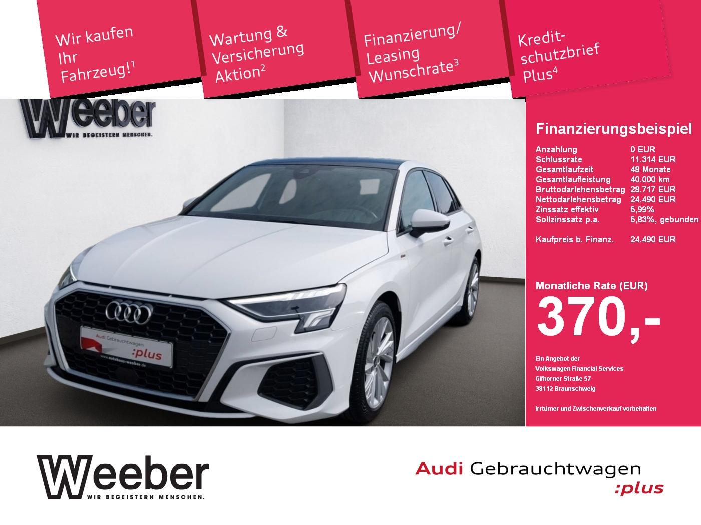Audi A3 Sportback S line *GRA*PANO*KAMERA*SHZ*LED*APP