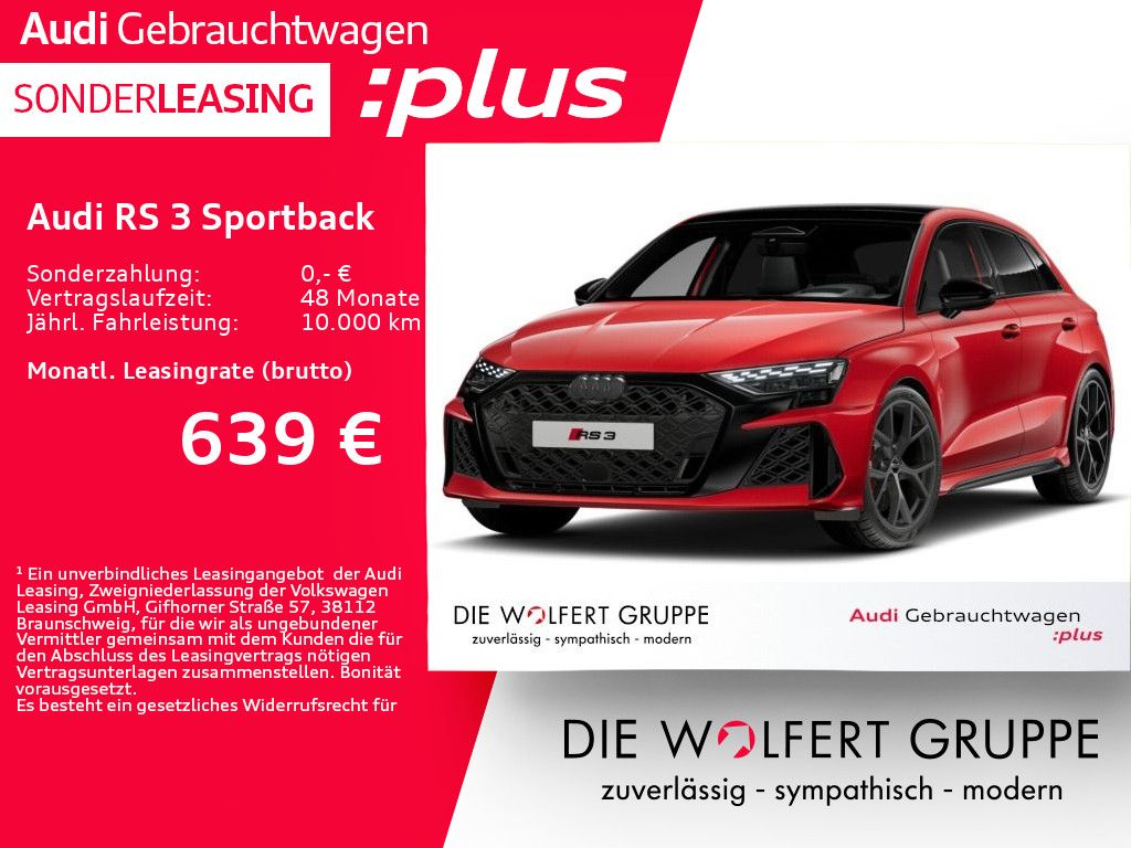 Audi RS 3 Sportback RS-SPORTAGA*280KM/H*PANO*HUD*RFK