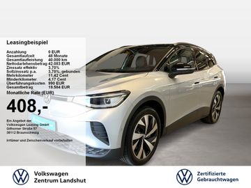 Volkswagen Leasingangebot: Volkswagen ID.4 Pro electric Automatik 2xKlima ACC AHK AUT