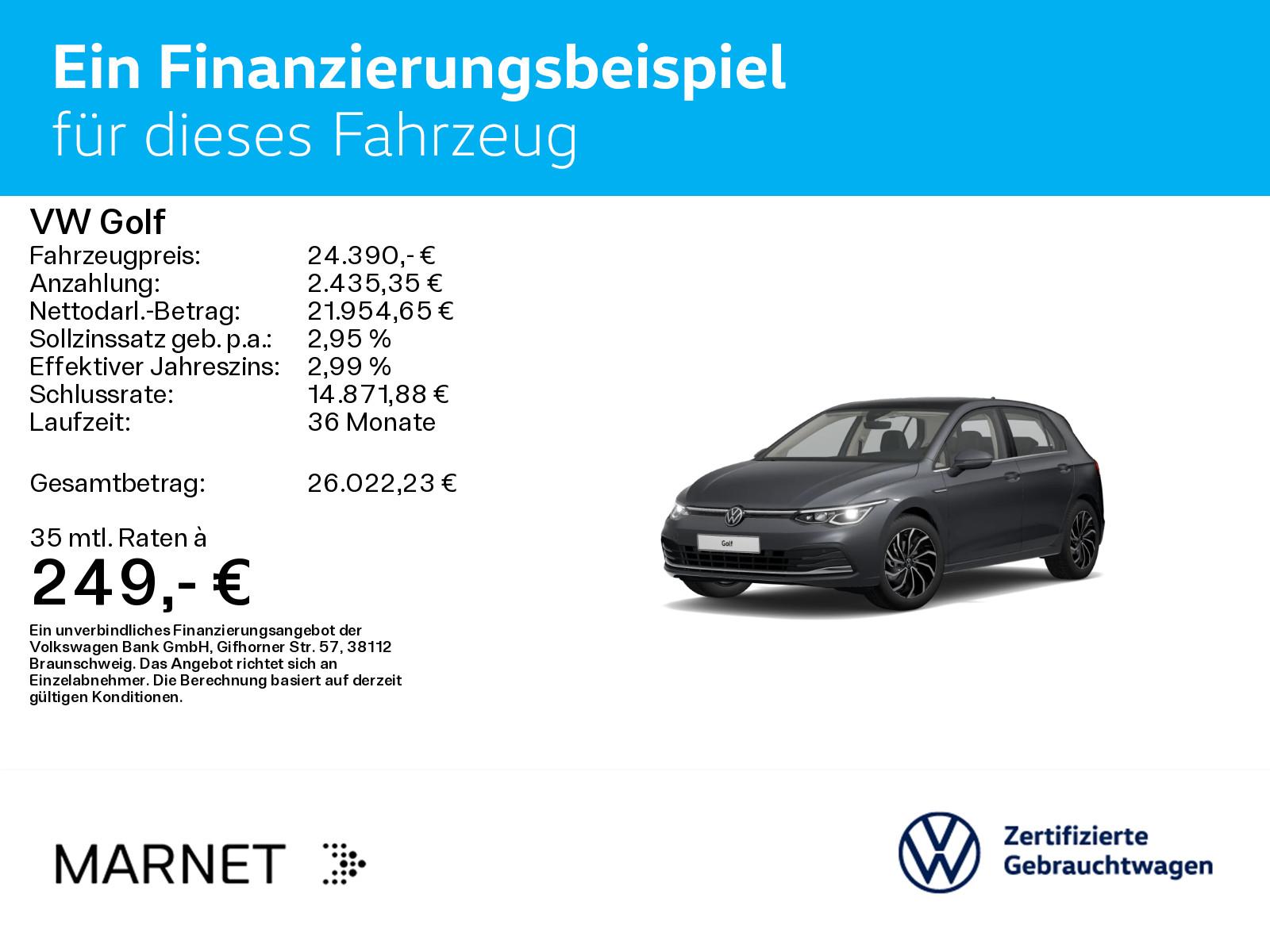 Volkswagen Golf VIII 1.5 eTSI Style DSG* Pano*Kamera*LED+*S, миниатюра 2
