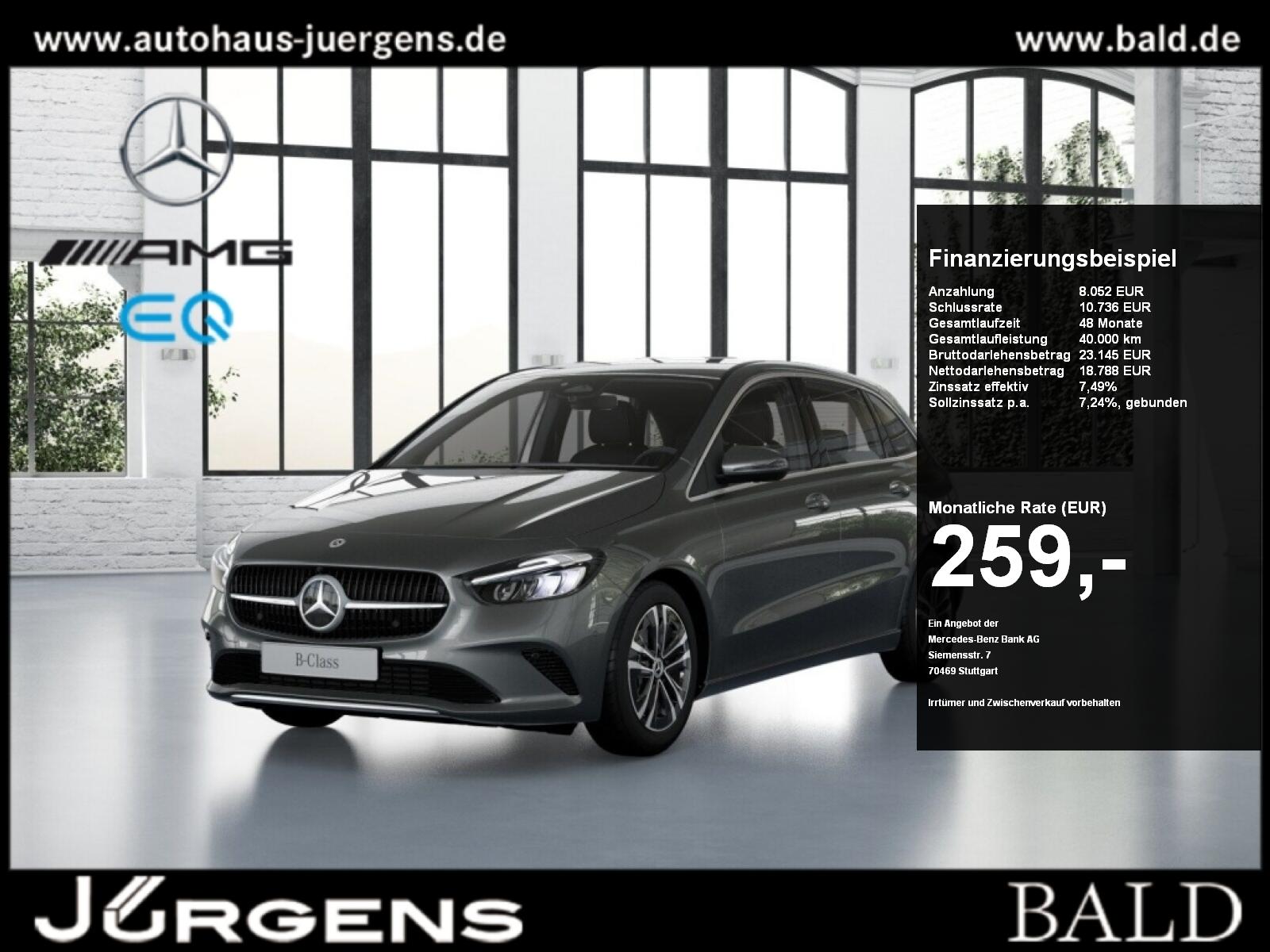 Mercedes-Benz B 180 Progressive/LED/Kamera/Winter/Shz/Navi/17'
