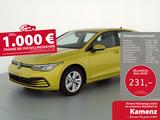Volkswagen Golf VIII TSI Life LED Navi AID PDC SH LM - mit Benzin-Antrieb: Gelb, Beheizbares Lenkrad, mit Klimaanlage