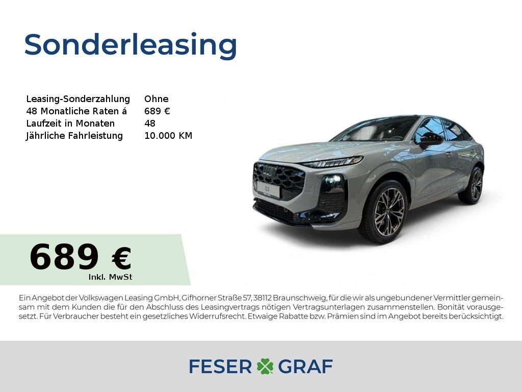 Audi Q3 Sportback e-hybrid -17%Lagerabverkaufprämie