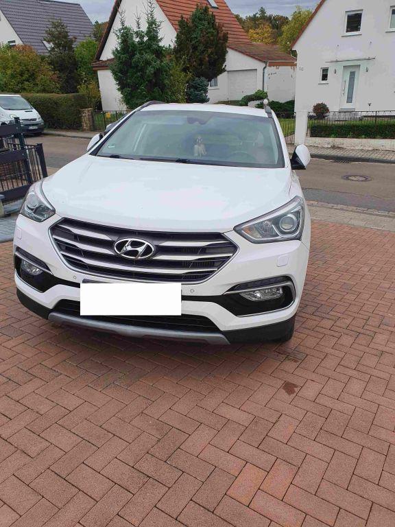 Hyundai Santa Fe blue 2.2 CRDI 4WD Automatik Premium