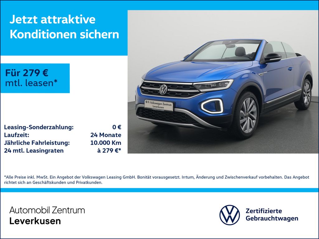 Volkswagen T-Roc Cabriolet TSI KAMERA APP CONNECT VIRT NAVI