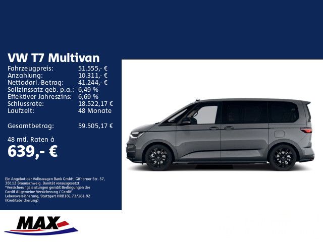Volkswagen Multivan 1,5 l eHyb 4MO 130 kW 19,7 kWh Bestellf