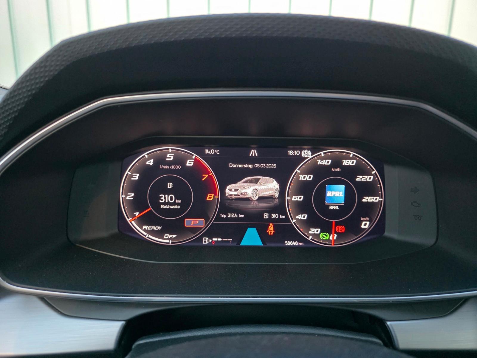 SEAT Leon 1.5 eTSI DSG FR/LED/Navi/AHK/ACC/APS/8fach, миниатюра 17