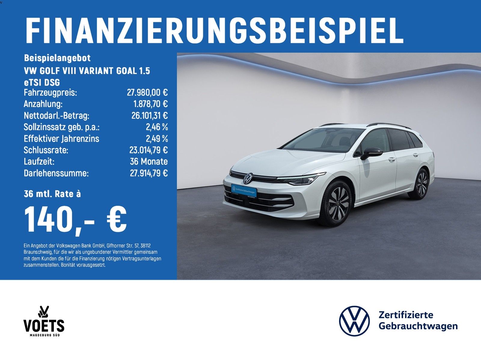 Volkswagen GOLF VIII VARIANT GOAL 1.5 eTSI DSG LED PLUS+AHK
