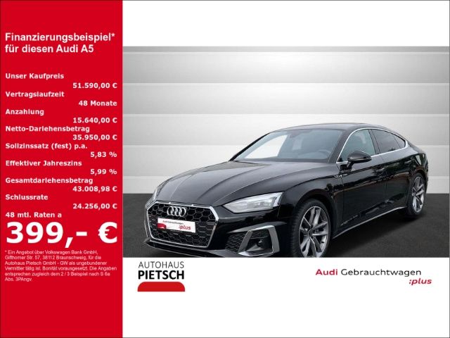 Audi A5 Sportback 40 TDI quattro S line AHK B+O VC