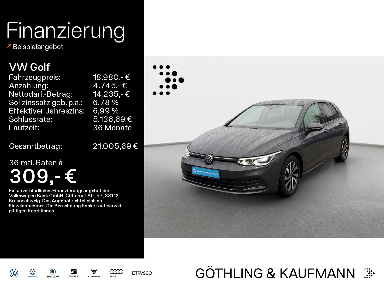 Volkswagen Golf Life ACTIVE 1.5 TSI*NAVI*AHK*KAM*SHZ*ACC*LE