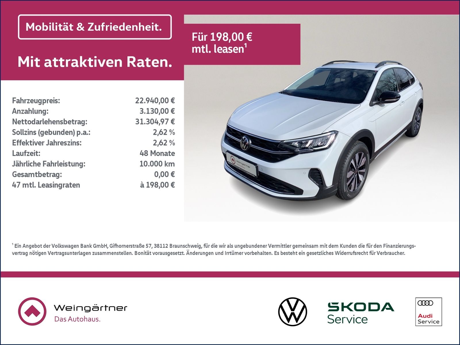 Taigo GOAL 1.0 TSI, RearView, ACC, AppConnect 6