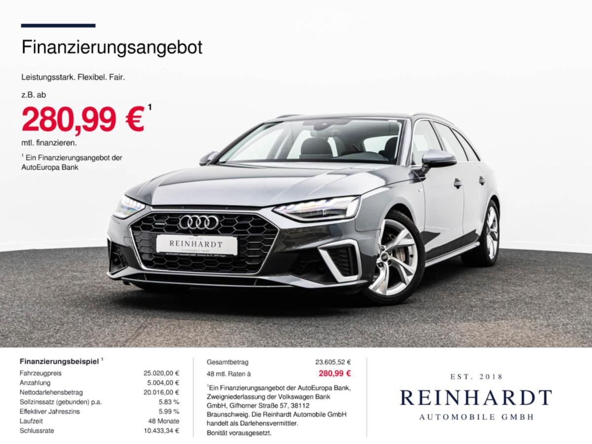 Audi A4 AVANT 45TFSi Q S LINE LED/ACC/PANO/NAVI+/VC