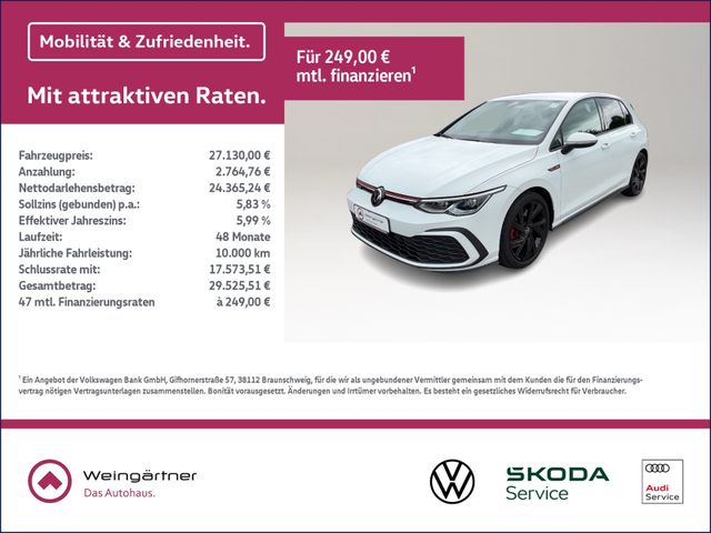 Golf VIII GTI, Winterpaket, ACC, 18" Bergamo, DS