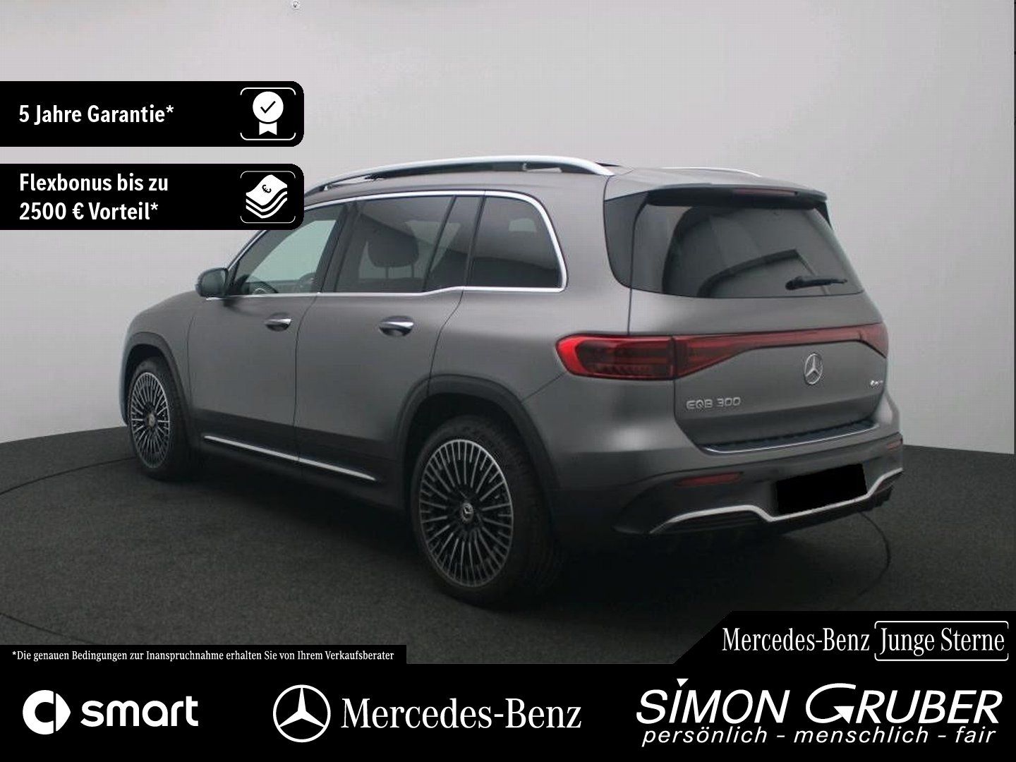 Fahrzeugabbildung Mercedes-Benz EQB 300 4M AMG Pano HUD Burm Fahrassist 7Sitze