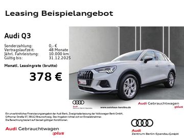 Audi Leasingangebot: Audi Q3 35 TFSI Adv. S tronic *ACC*NAV+*LED*R-CAM*