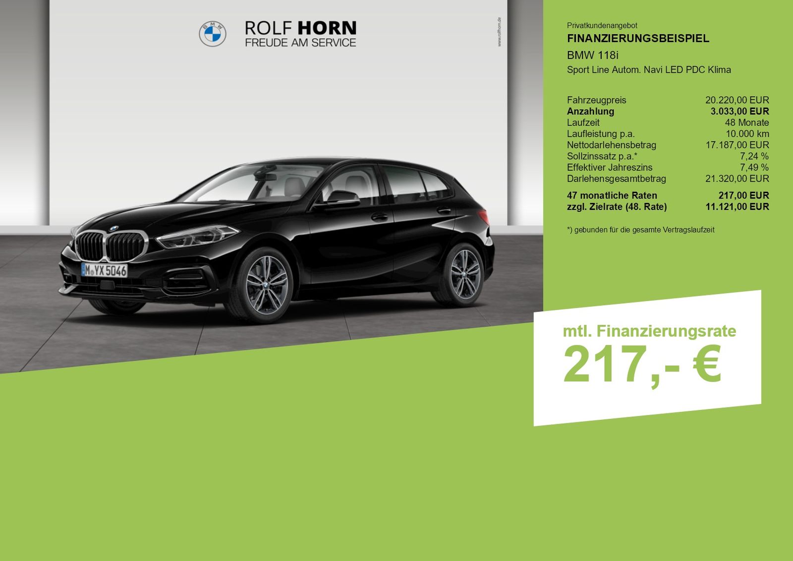 BMW 118i Sport Line Autom. Navi LED PDC Klima imagem 3