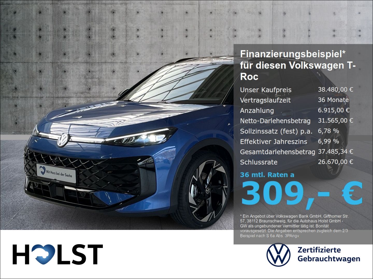 Volkswagen T-Roc R-Line 1.5 eTSI OPF 150 PS 7-Gang-DSG foto 1