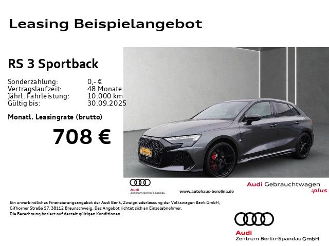 Vorschaubild: AUDI RS3 Sportback *MATRIX*PANO*SONOS*HuD*NAV+*ACC* (Fahrzeug-Nr. AJ2521)