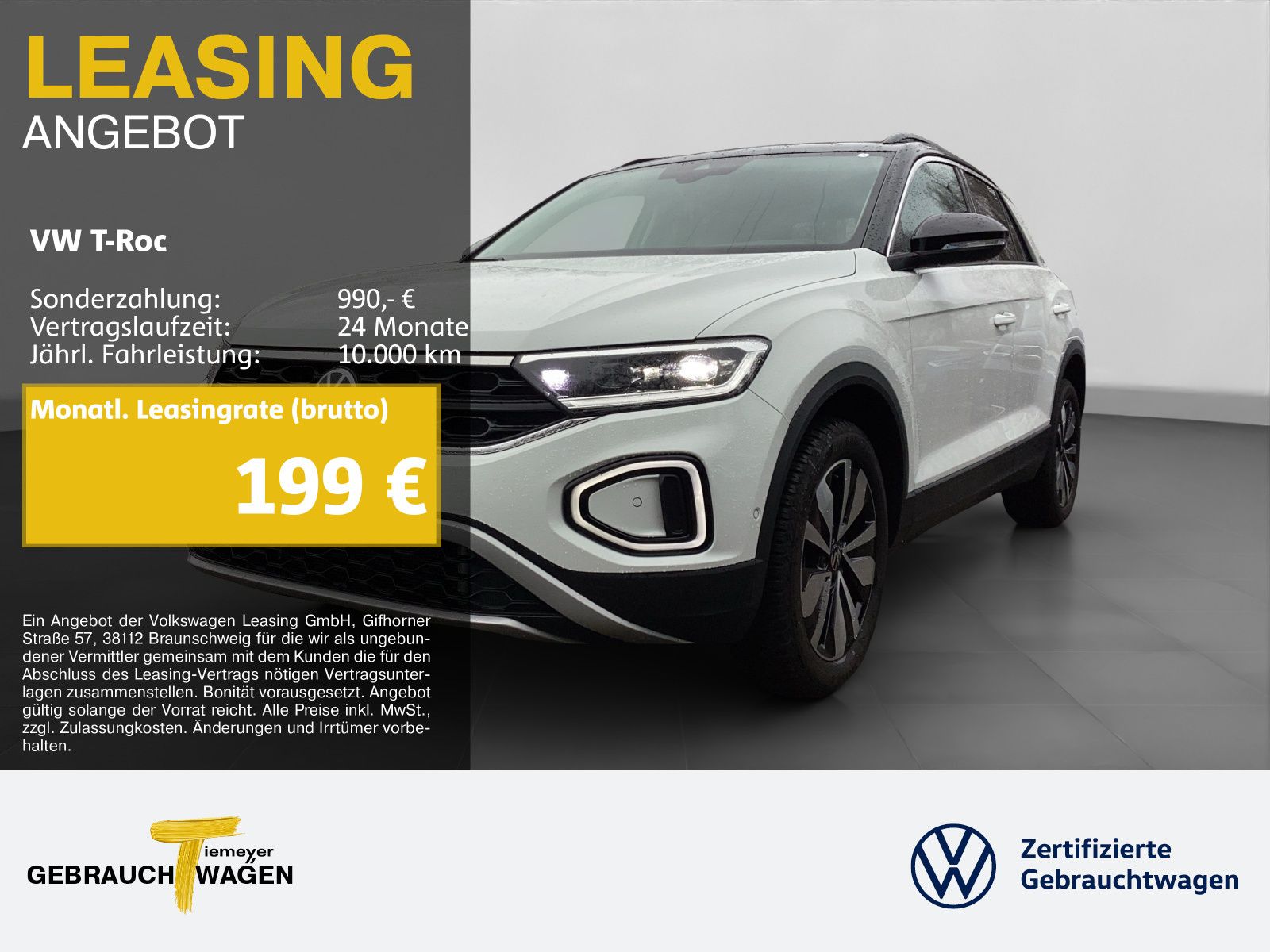 Volkswagen T-Roc 2.0 TDI DSG GOAL LED+ AHK KAMERA PRIVACY
