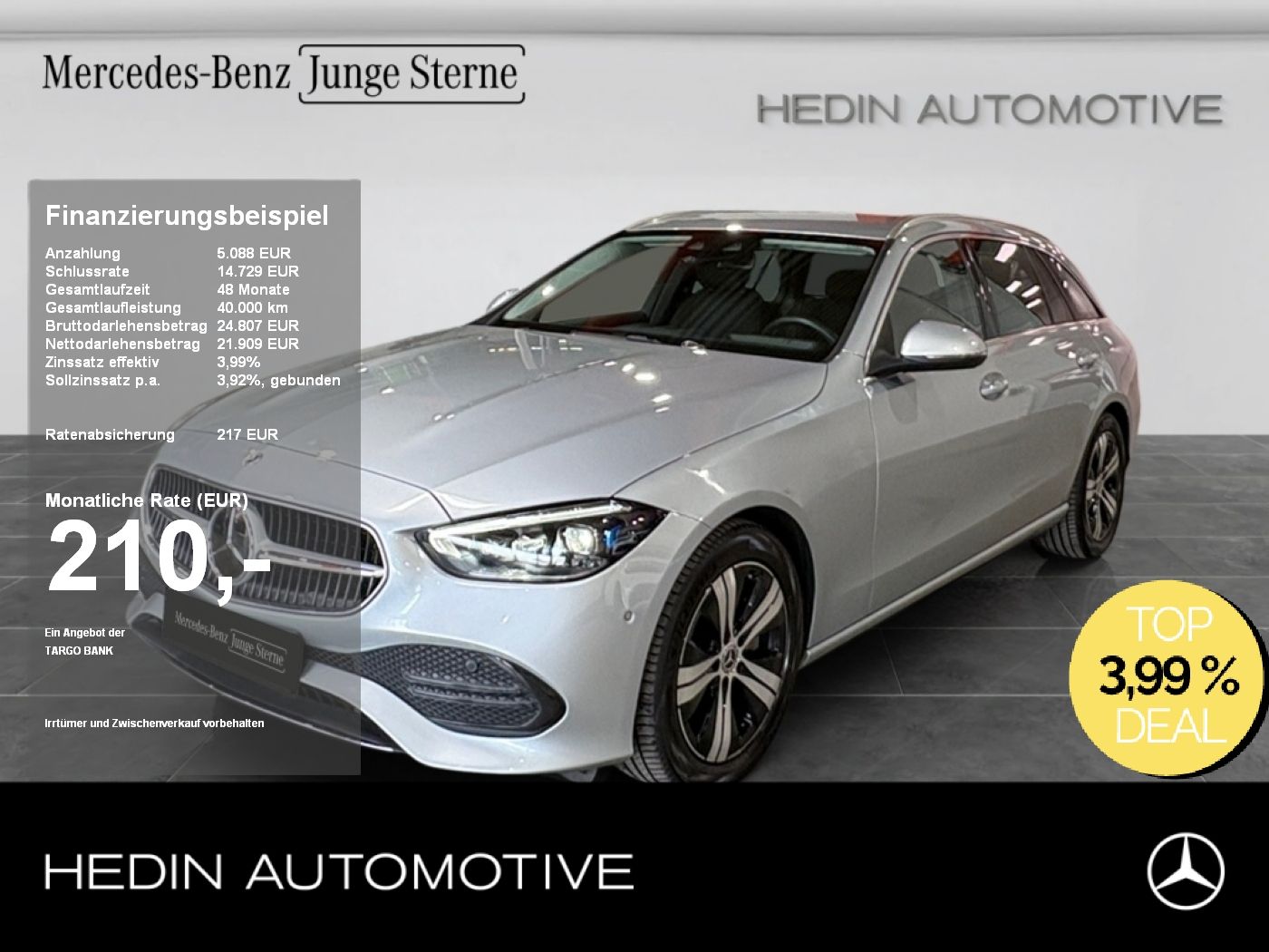Mercedes-Benz C 200 T 4M AVANTGARDE|DISTR|DIGI-L.|SHZ|KAM|AHK|