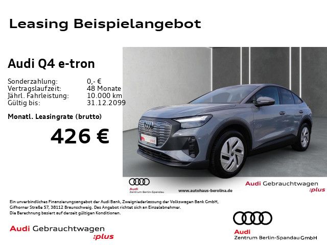 Vorschaubild: AUDI Q4 e-tron 35 Sportback *PARKASSIST+*NAV+*ACC* (Fahrzeug-Nr. A05764)