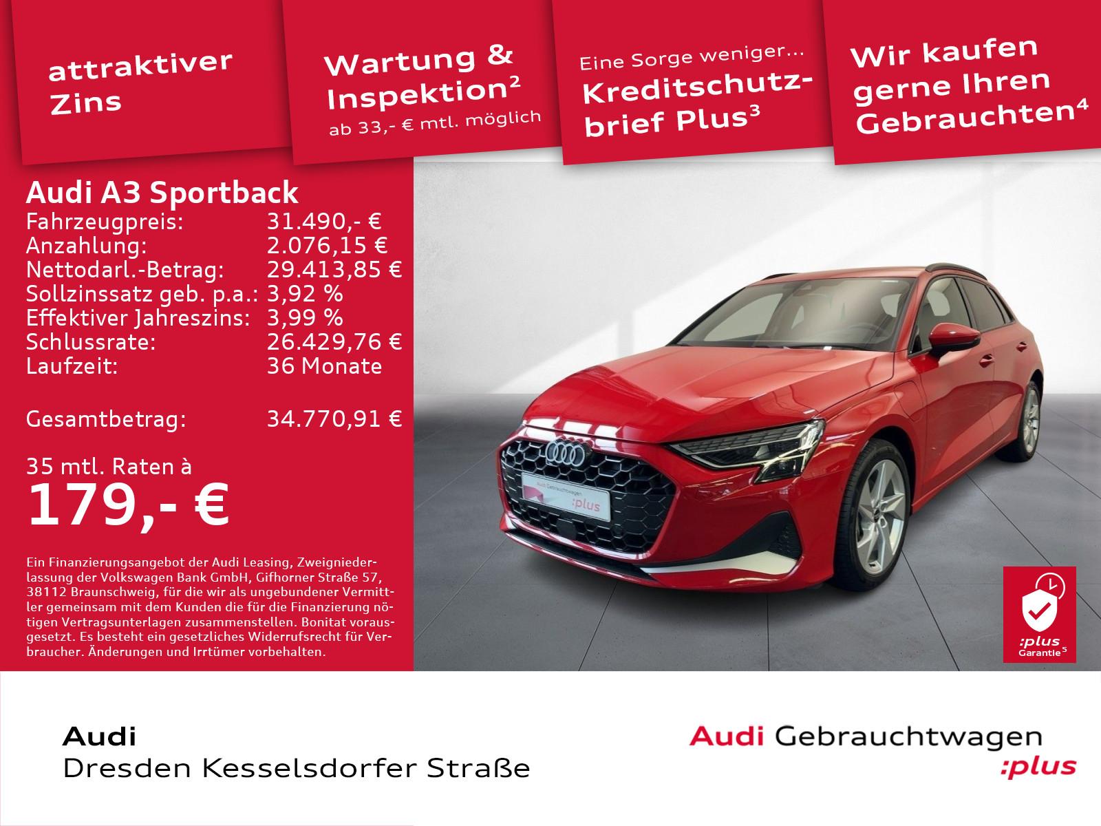 Audi A3 Sportback 40 TFSI e advanced LED AHZV Navi Ka
