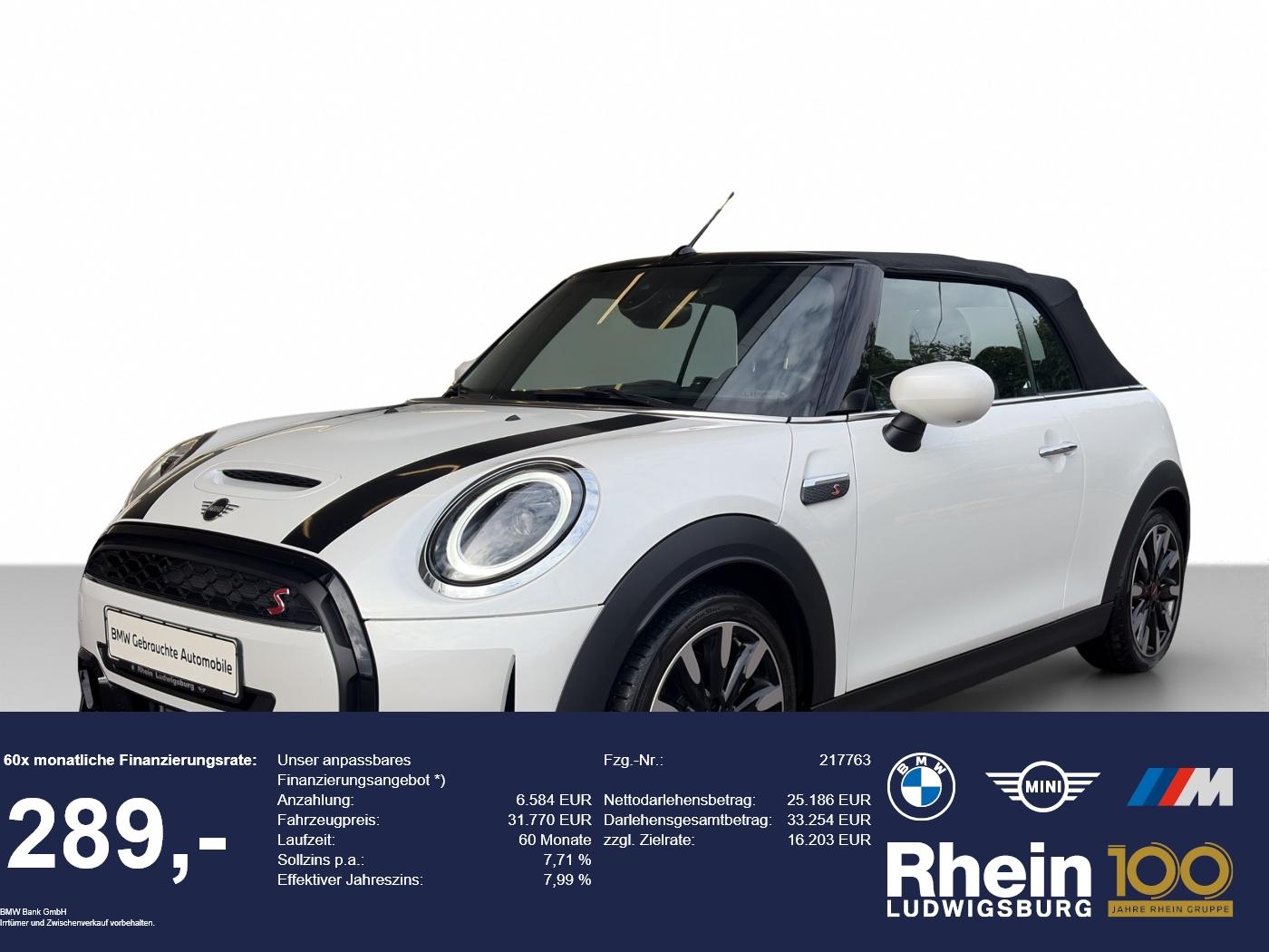 MINI Cooper S Cabrio NAvi.LED.RFK.KomfZg.AppleCar