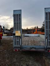 Humbaur Tandem-Tieflader  wegen Betriebsauflösung z.verk - Humbaur Pkw-Anhänger