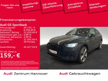 Audi Leasingangebot: Audi Q5 Sportback S line 45 TFSI quattro Matrix Stand