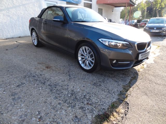 Fahrzeugabbildung BMW 218i Cabrio/Sport-Line/1.Hd/64TKM/SitzH/PDC/