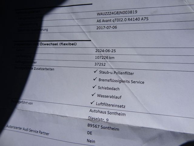 Fahrzeugabbildung Audi A6 Avant 2.0TDI quattro/2xSline/Pano/Leder/Matri