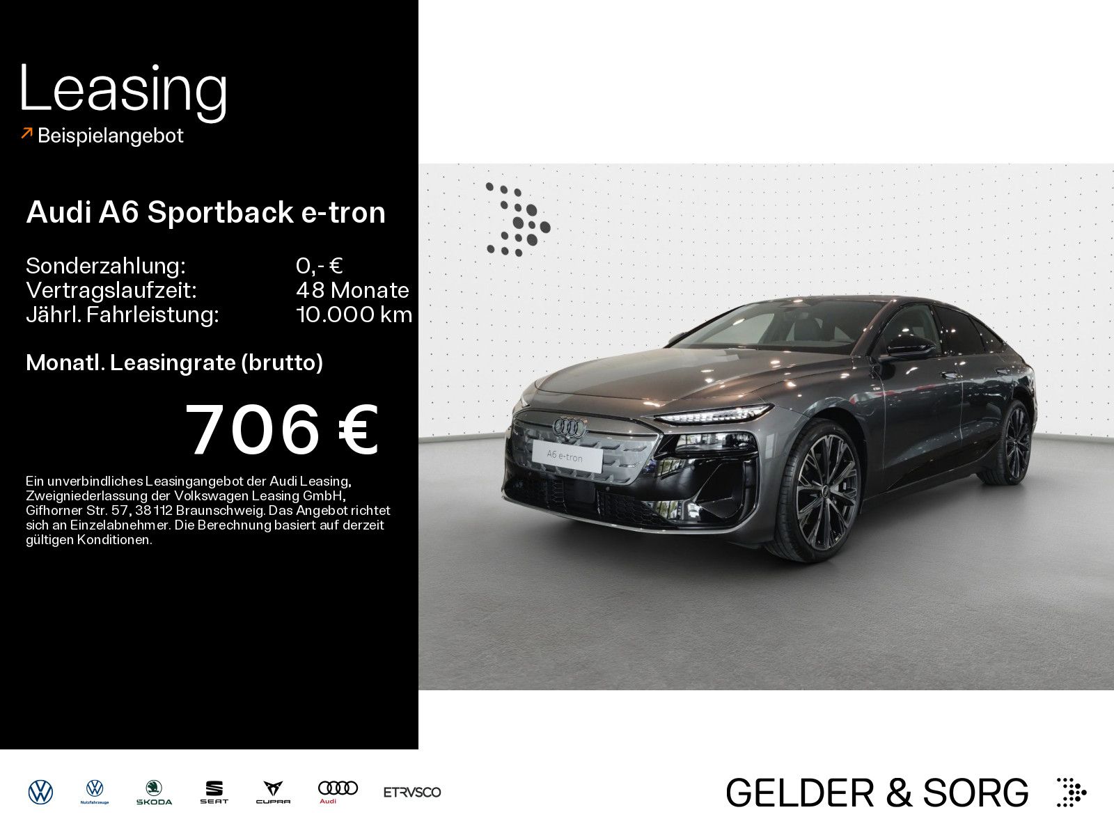 Audi A6 Sportback e-tron performance 0,25%*B&O*AHK