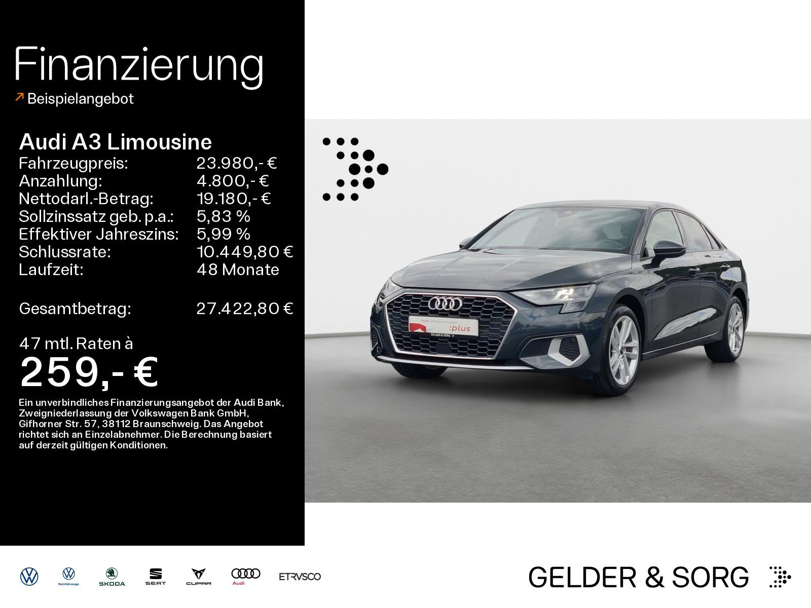 Audi A3 Limousine 35 TFSI advanced LED*EPH+*Sound*GRA
