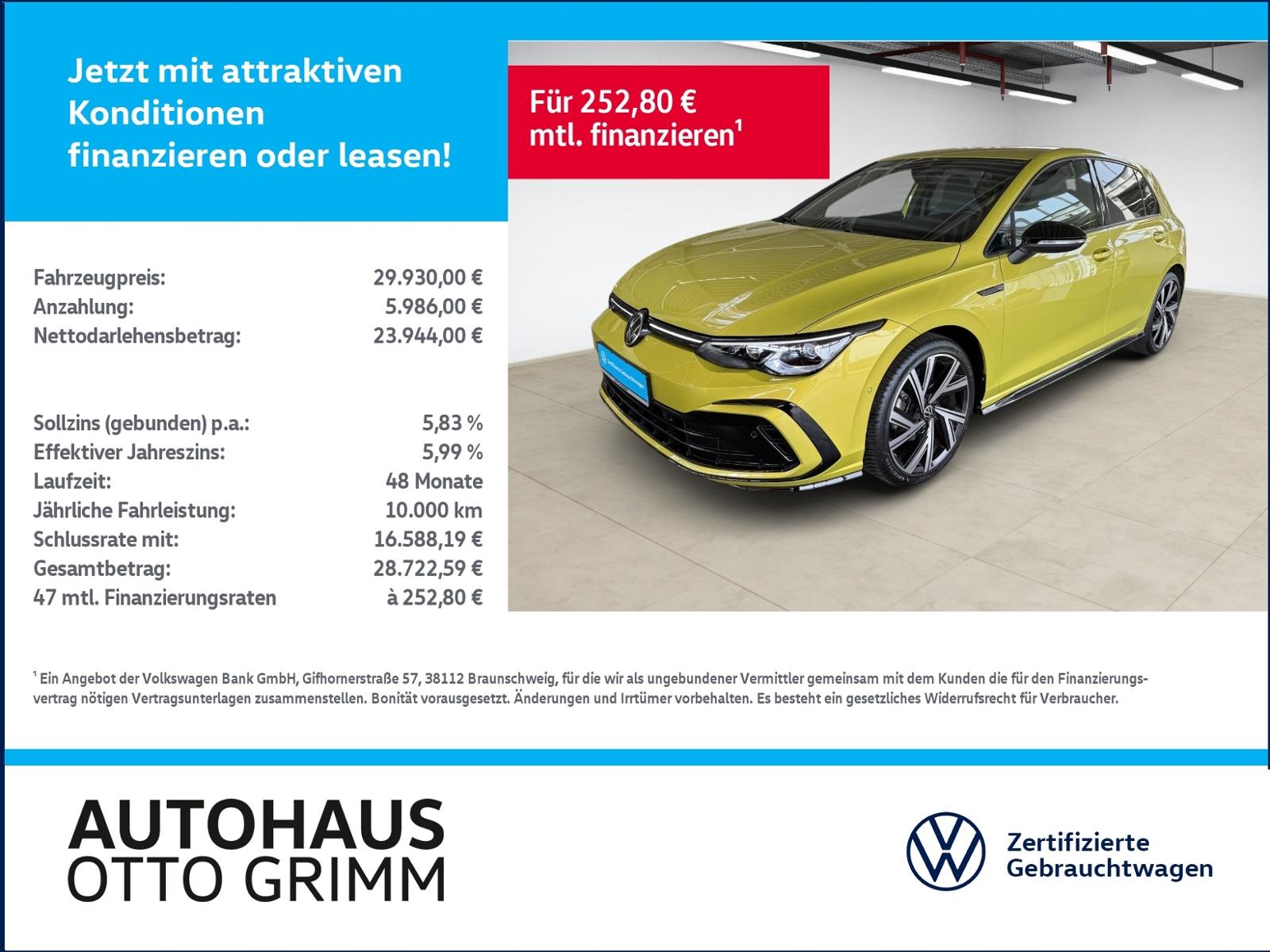 Volkswagen Golf VIII 1.5 eTSI DSG R-Line LED Kamera