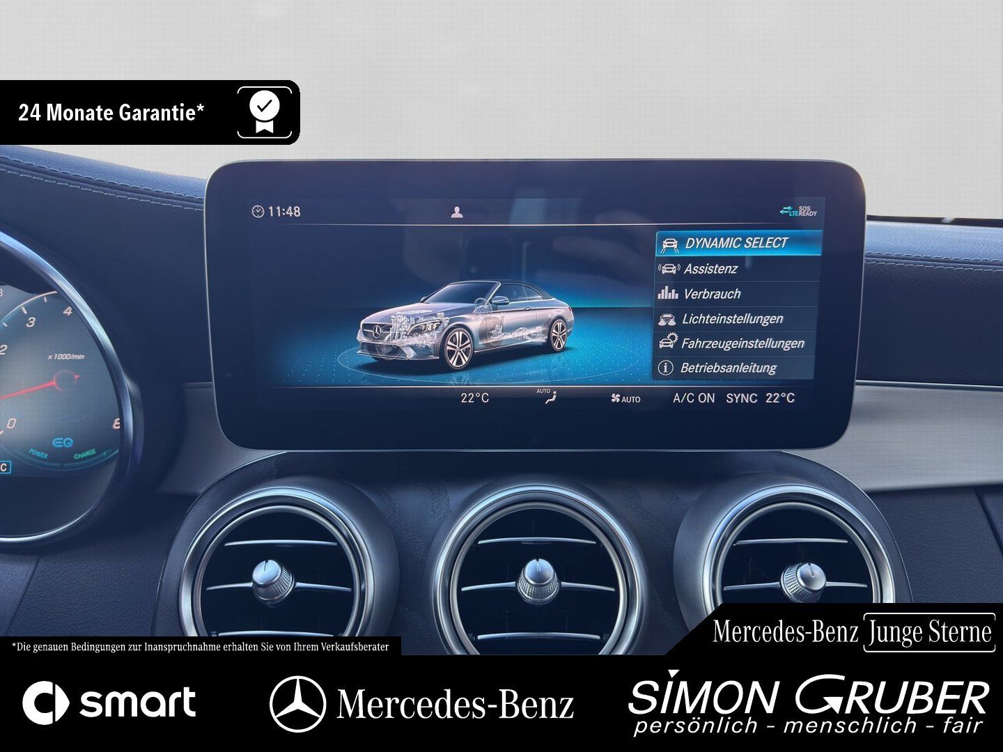 Fahrzeugabbildung Mercedes-Benz C 200 Cabriolet AMG Night Adv Sound 360 Distron.