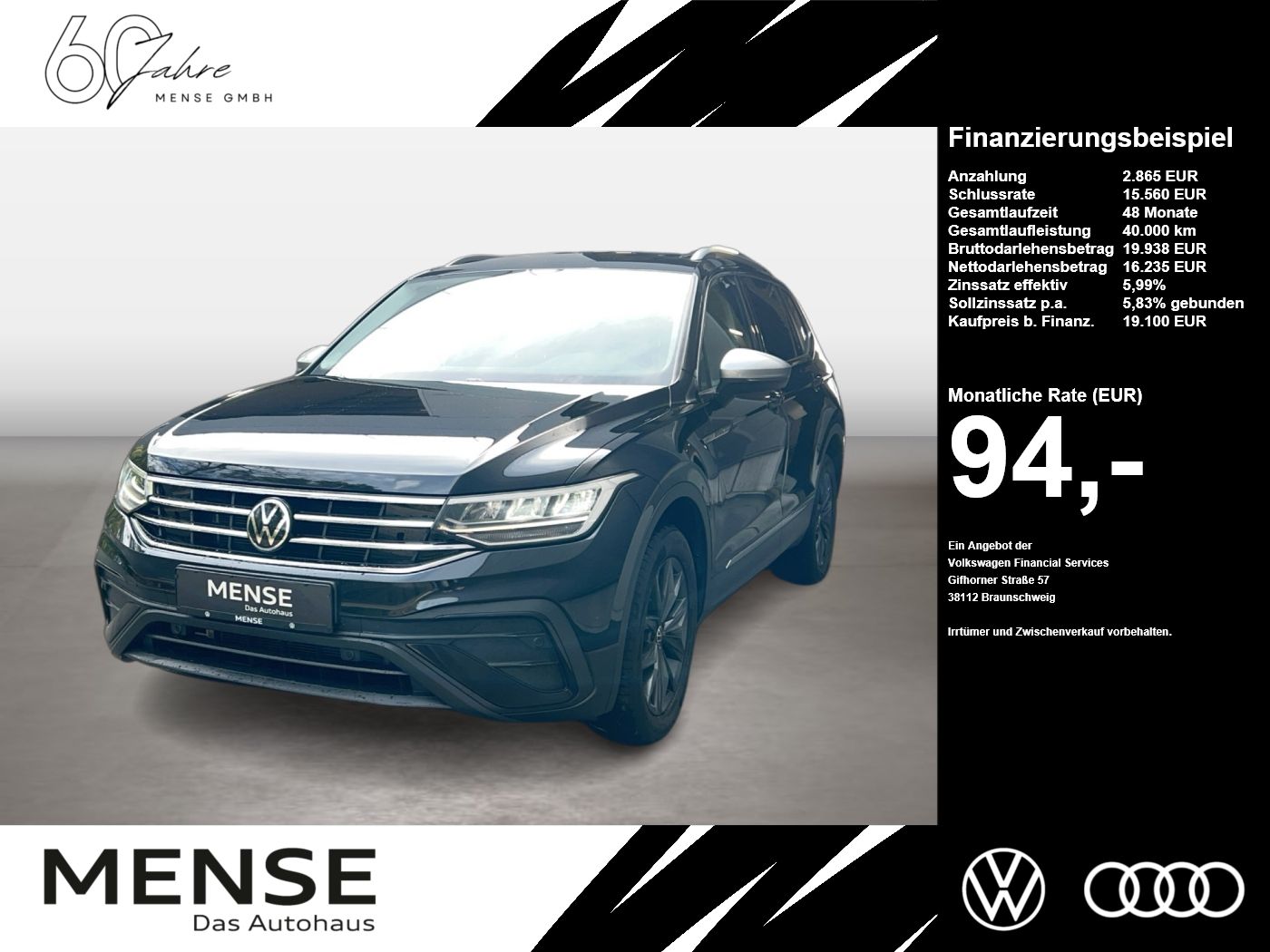 Volkswagen Tiguan Allspace 2.0 TDI Life AHK|ACC|Bel.Sitz|LM