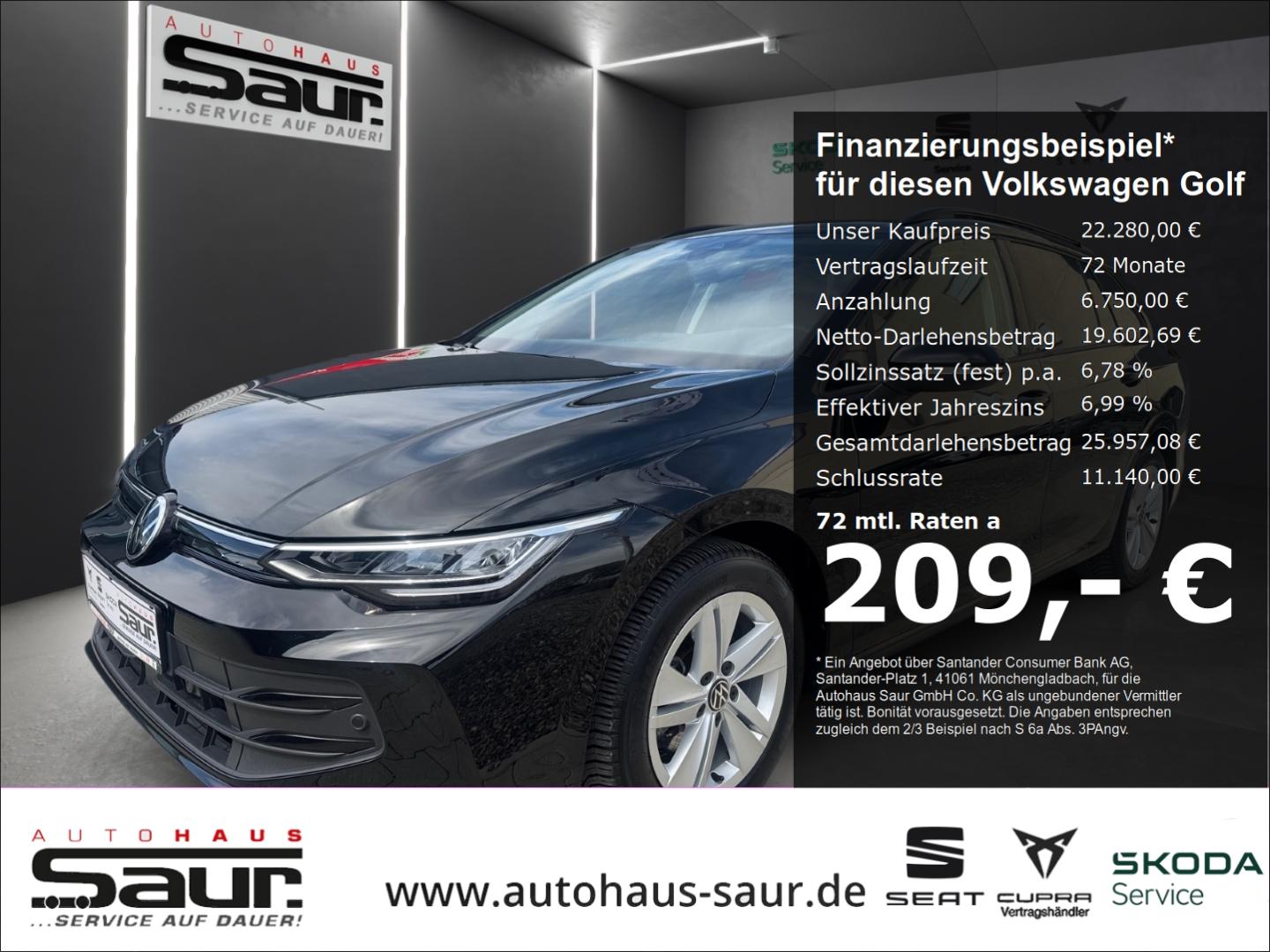 Volkswagen Golf VIII Variant Life 1.5 TSI KLIMA SHZ PDC APP