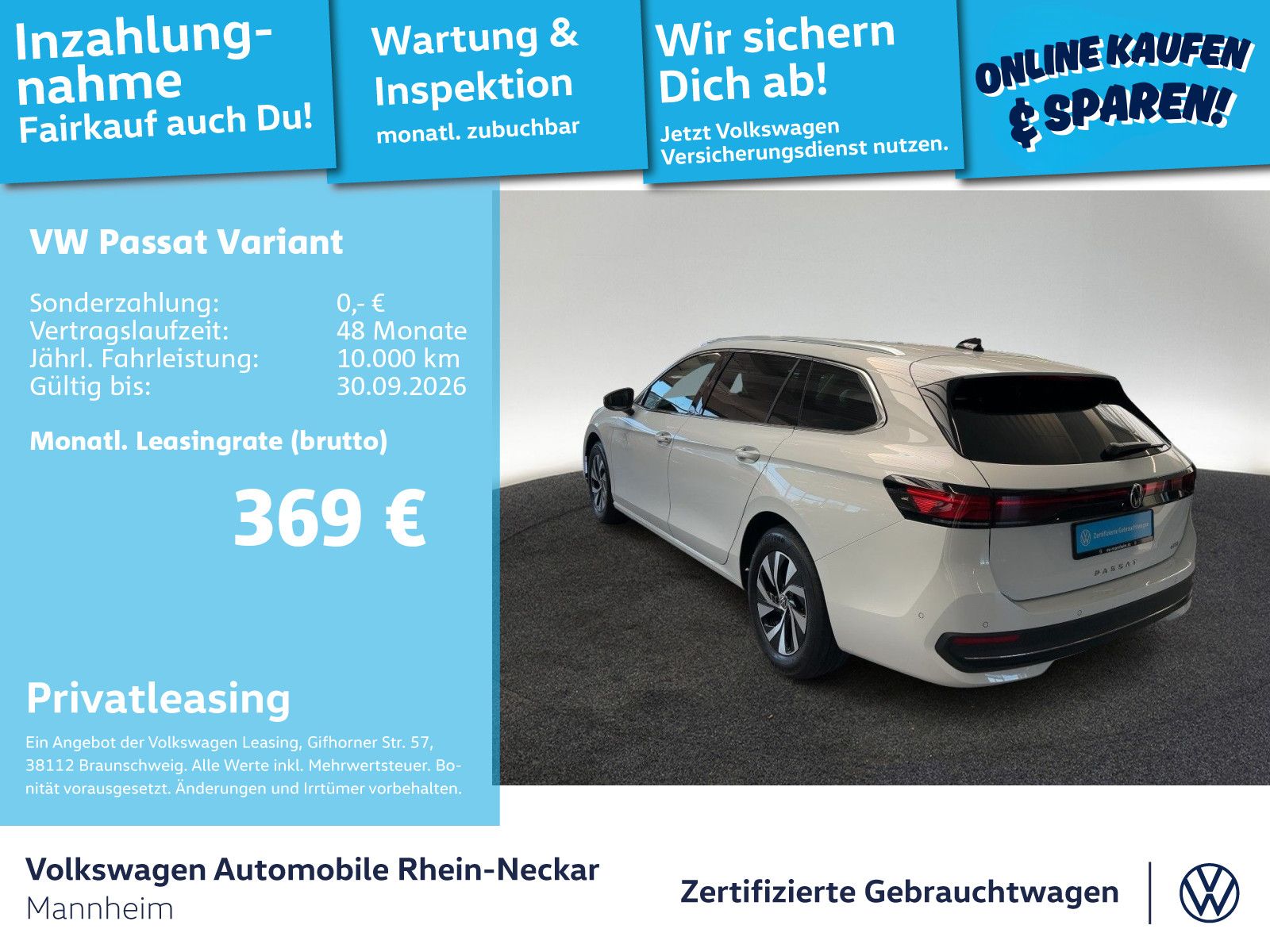 Volkswagen Passat Variant neues Modell 1.5 eTSI Navi Kamera foto 2